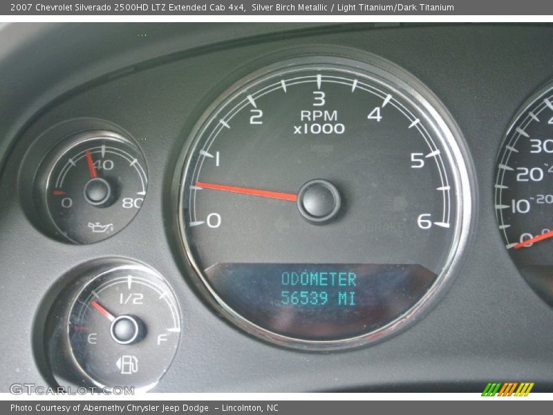 Silver Birch Metallic / Light Titanium/Dark Titanium 2007 Chevrolet Silverado 2500HD LTZ Extended Cab 4x4
