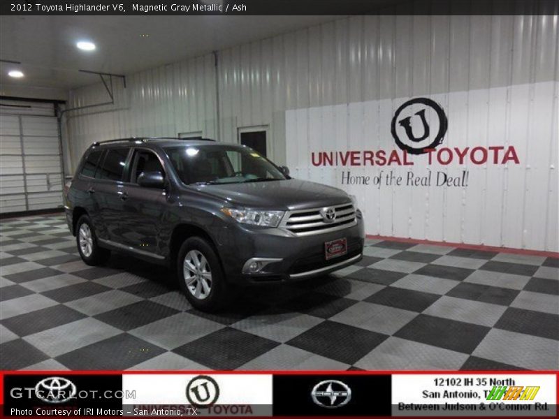 Magnetic Gray Metallic / Ash 2012 Toyota Highlander V6