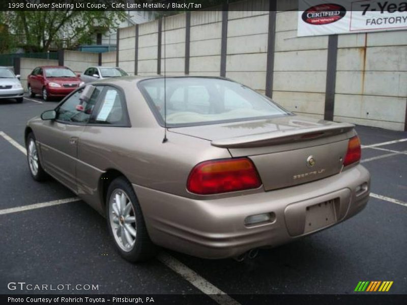 Cafe Latte Metallic / Black/Tan 1998 Chrysler Sebring LXi Coupe