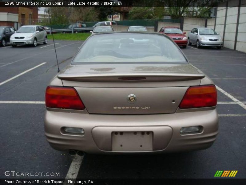 Cafe Latte Metallic / Black/Tan 1998 Chrysler Sebring LXi Coupe