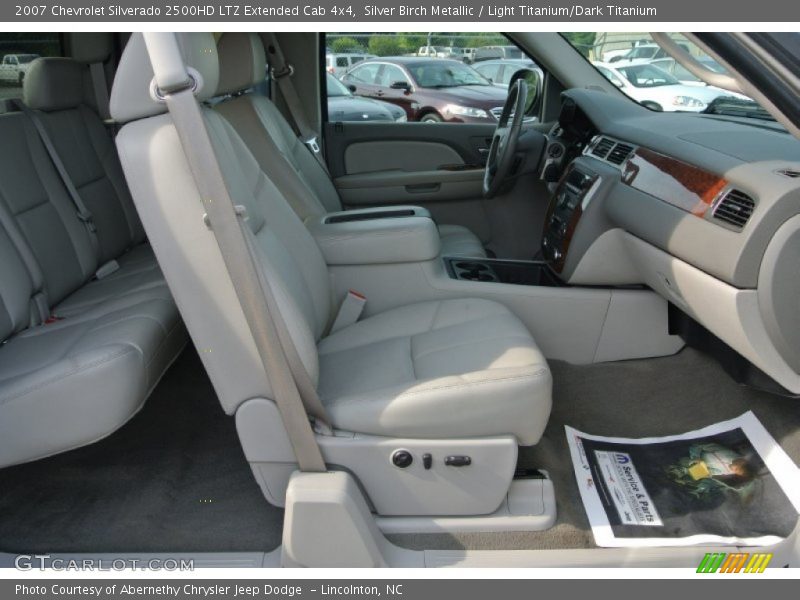 Silver Birch Metallic / Light Titanium/Dark Titanium 2007 Chevrolet Silverado 2500HD LTZ Extended Cab 4x4