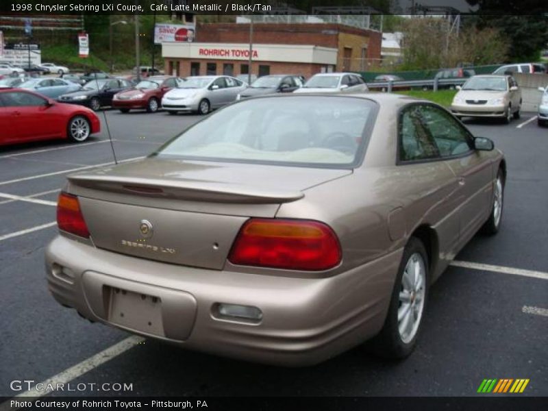 Cafe Latte Metallic / Black/Tan 1998 Chrysler Sebring LXi Coupe