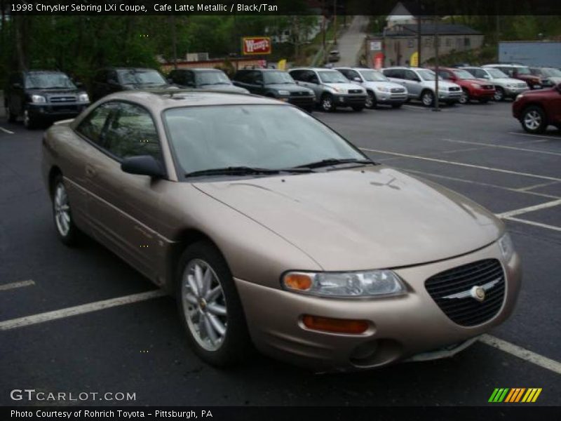 Cafe Latte Metallic / Black/Tan 1998 Chrysler Sebring LXi Coupe