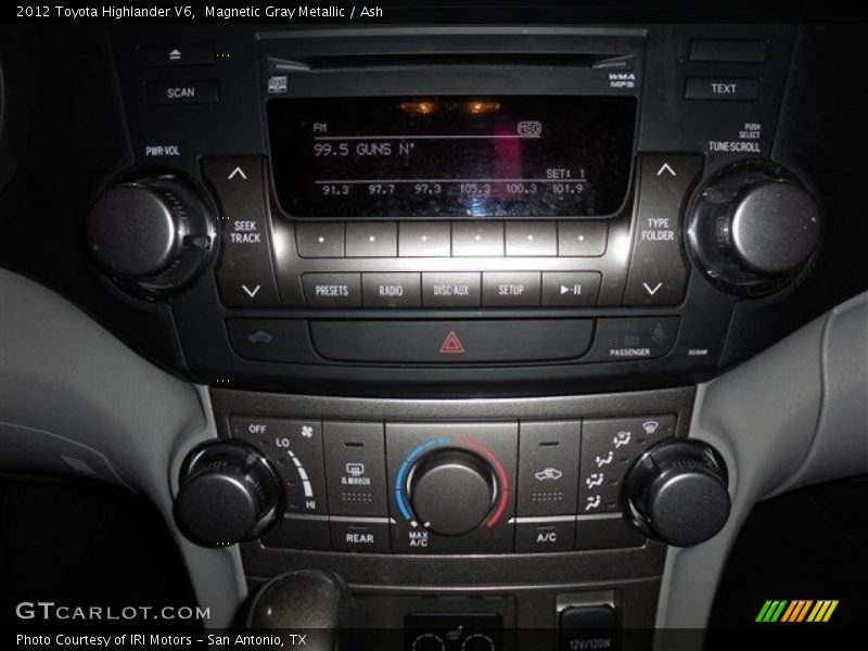 Magnetic Gray Metallic / Ash 2012 Toyota Highlander V6
