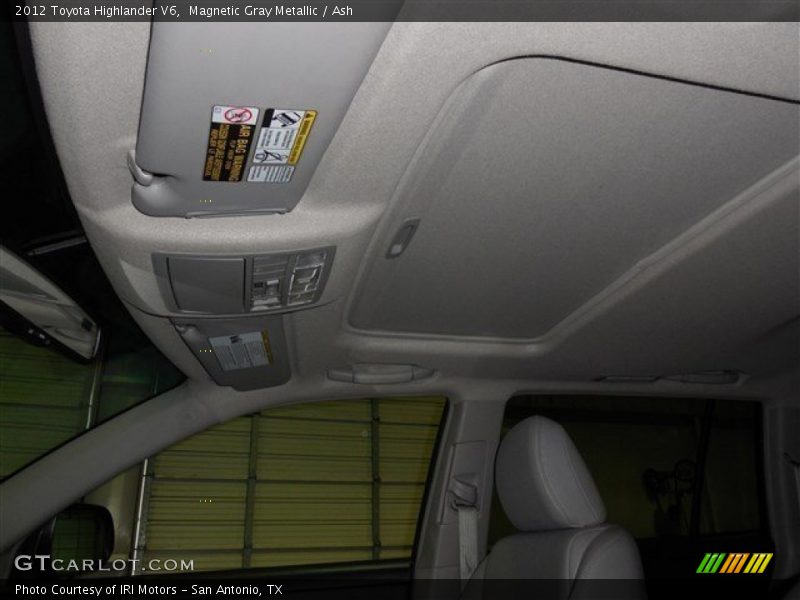 Magnetic Gray Metallic / Ash 2012 Toyota Highlander V6