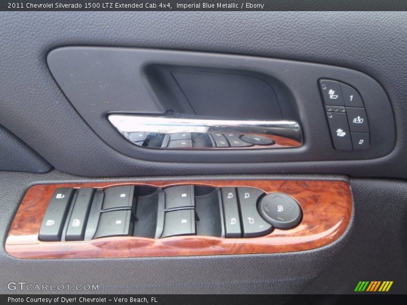 Imperial Blue Metallic / Ebony 2011 Chevrolet Silverado 1500 LTZ Extended Cab 4x4