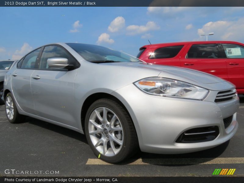 Bright Silver Metallic / Black 2013 Dodge Dart SXT