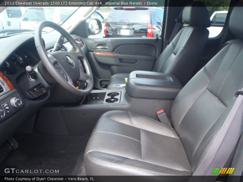 Front Seat of 2011 Silverado 1500 LTZ Extended Cab 4x4
