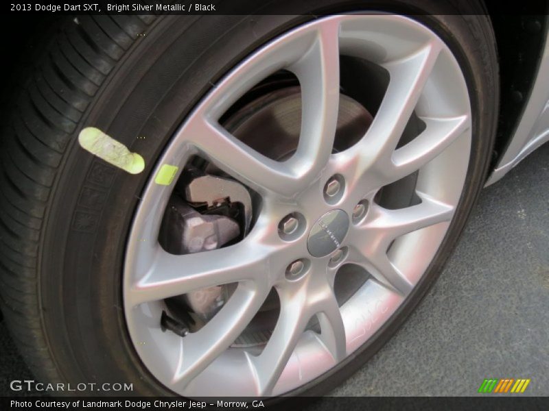 Bright Silver Metallic / Black 2013 Dodge Dart SXT