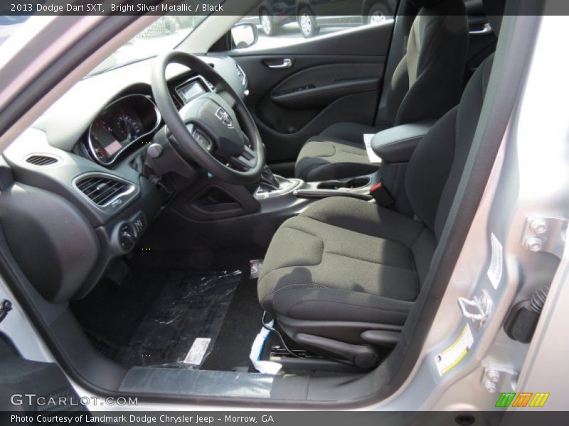 Bright Silver Metallic / Black 2013 Dodge Dart SXT