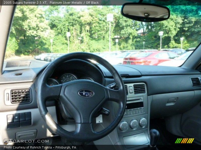 Platinum Silver Metallic / Off Black 2005 Subaru Forester 2.5 XT