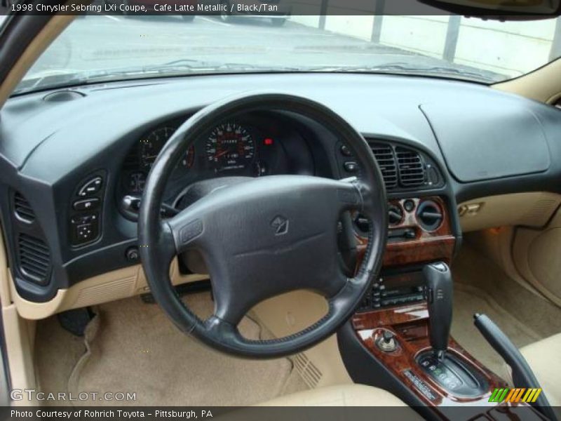 Cafe Latte Metallic / Black/Tan 1998 Chrysler Sebring LXi Coupe