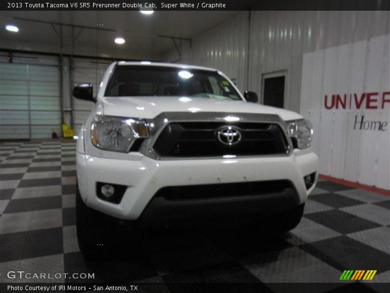 Super White / Graphite 2013 Toyota Tacoma V6 SR5 Prerunner Double Cab
