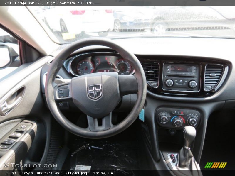 Bright Silver Metallic / Black 2013 Dodge Dart SXT