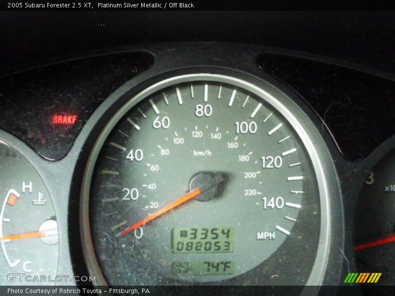 Platinum Silver Metallic / Off Black 2005 Subaru Forester 2.5 XT