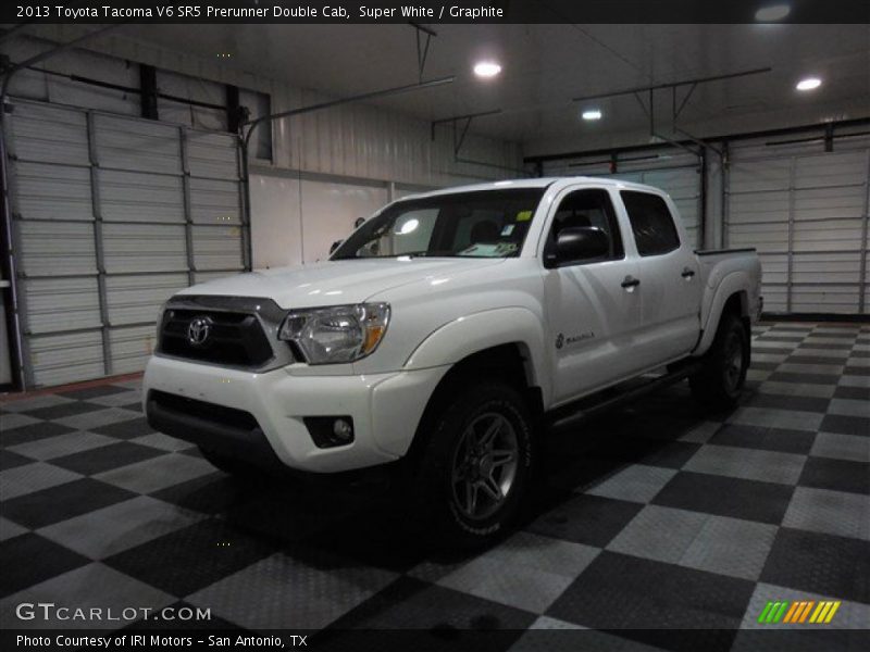 Super White / Graphite 2013 Toyota Tacoma V6 SR5 Prerunner Double Cab