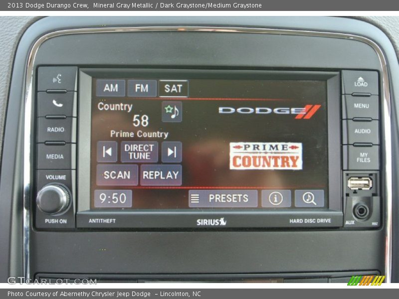 Mineral Gray Metallic / Dark Graystone/Medium Graystone 2013 Dodge Durango Crew