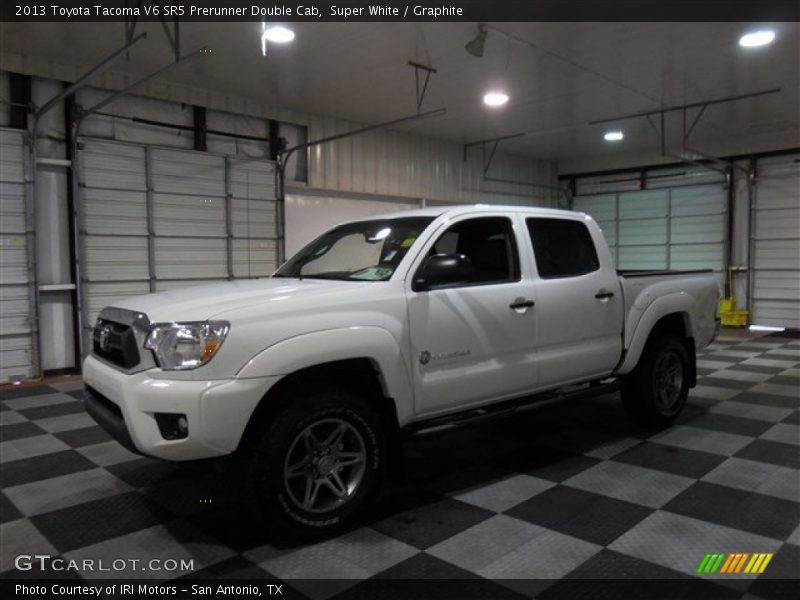 Super White / Graphite 2013 Toyota Tacoma V6 SR5 Prerunner Double Cab