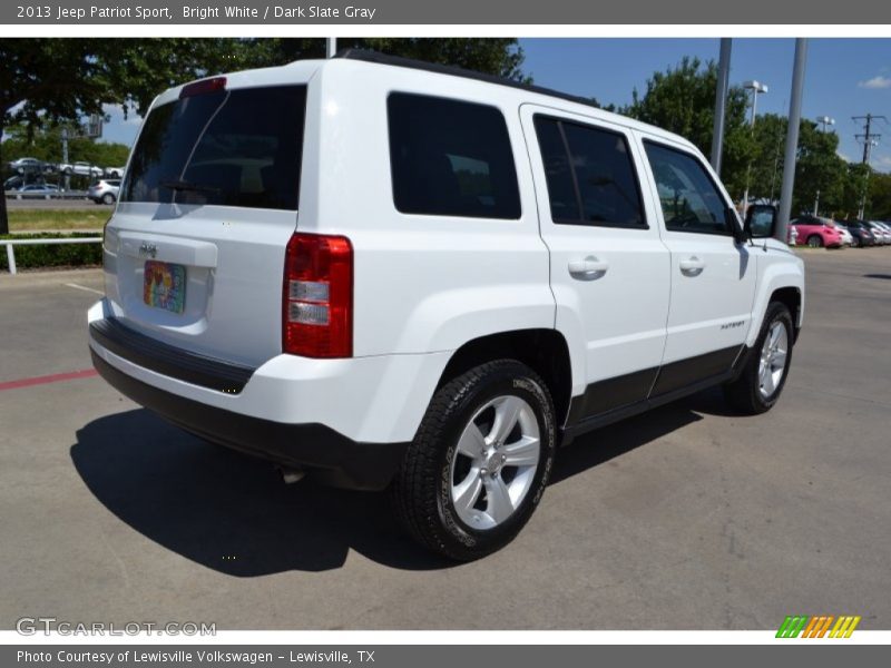 Bright White / Dark Slate Gray 2013 Jeep Patriot Sport