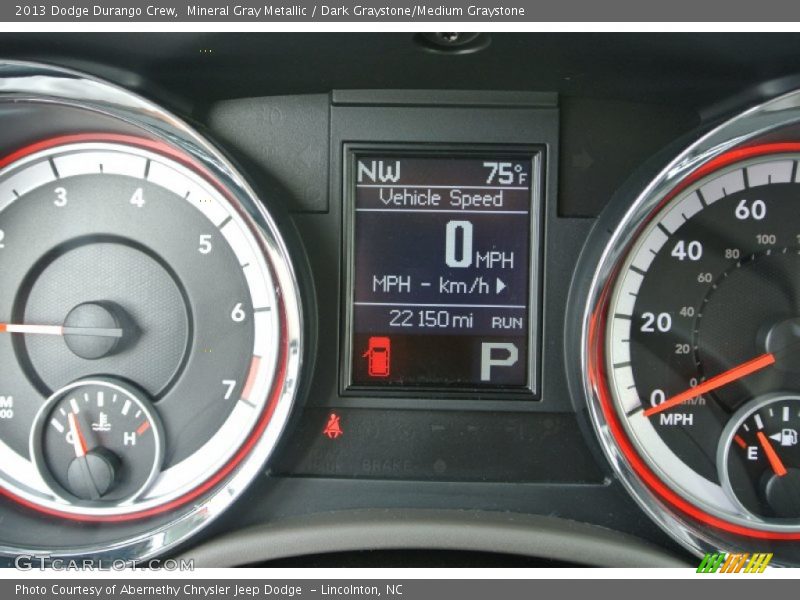 Mineral Gray Metallic / Dark Graystone/Medium Graystone 2013 Dodge Durango Crew