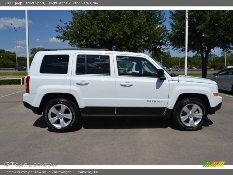 Bright White / Dark Slate Gray 2013 Jeep Patriot Sport