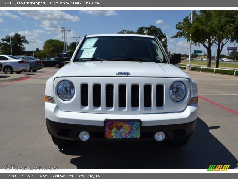 Bright White / Dark Slate Gray 2013 Jeep Patriot Sport