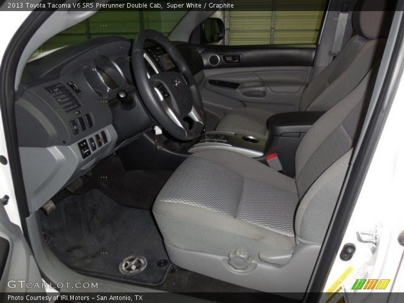 Super White / Graphite 2013 Toyota Tacoma V6 SR5 Prerunner Double Cab