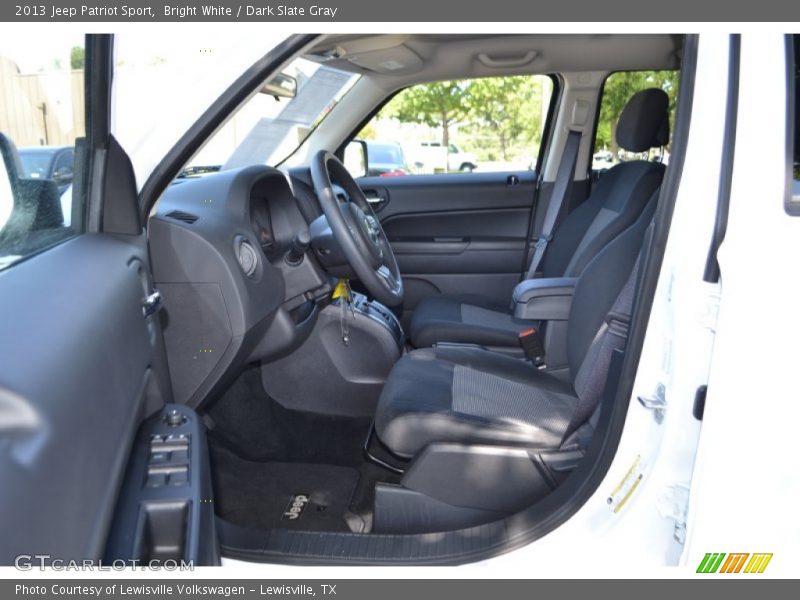 Bright White / Dark Slate Gray 2013 Jeep Patriot Sport