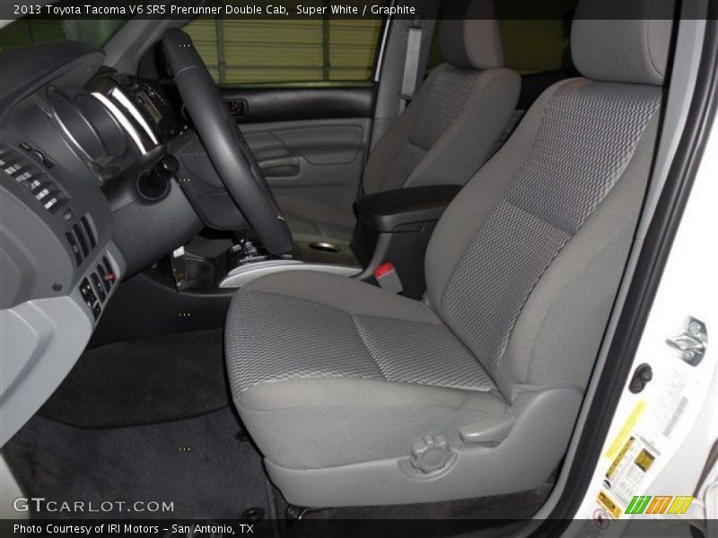 Super White / Graphite 2013 Toyota Tacoma V6 SR5 Prerunner Double Cab