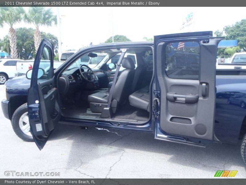 Imperial Blue Metallic / Ebony 2011 Chevrolet Silverado 1500 LTZ Extended Cab 4x4