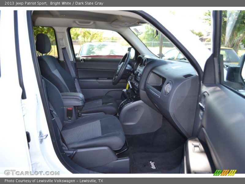 Bright White / Dark Slate Gray 2013 Jeep Patriot Sport