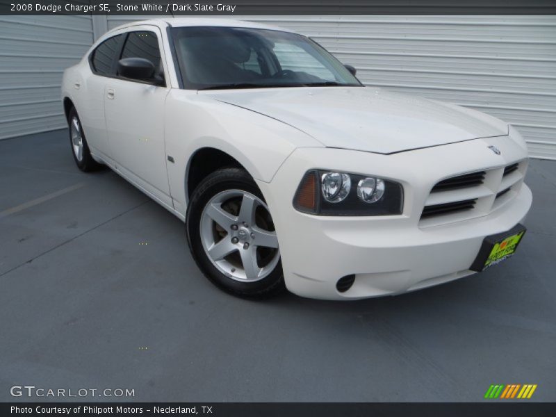 Stone White / Dark Slate Gray 2008 Dodge Charger SE