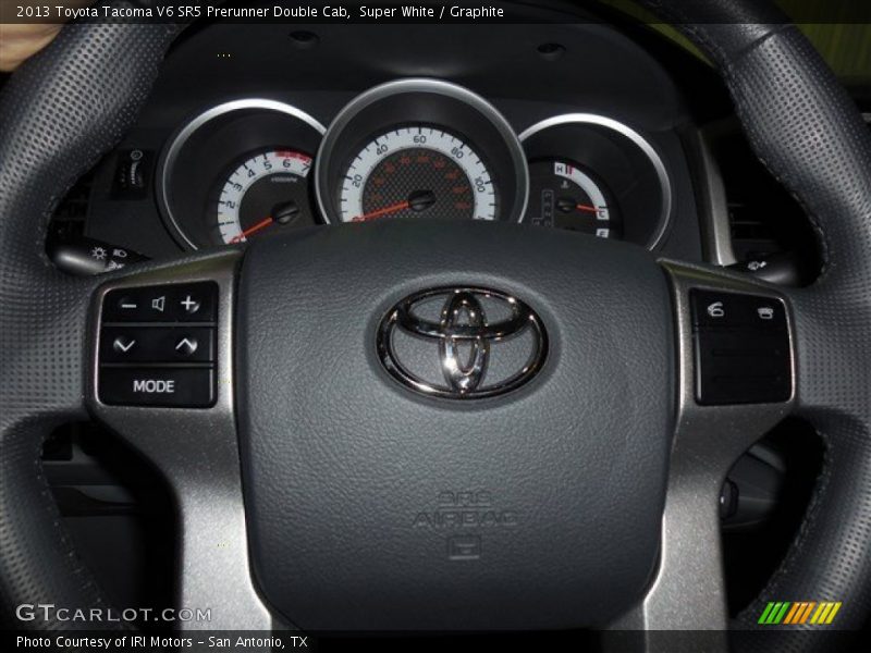 Super White / Graphite 2013 Toyota Tacoma V6 SR5 Prerunner Double Cab