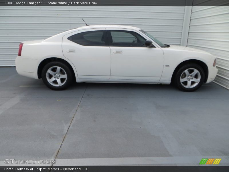 Stone White / Dark Slate Gray 2008 Dodge Charger SE