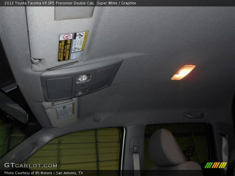 Super White / Graphite 2013 Toyota Tacoma V6 SR5 Prerunner Double Cab