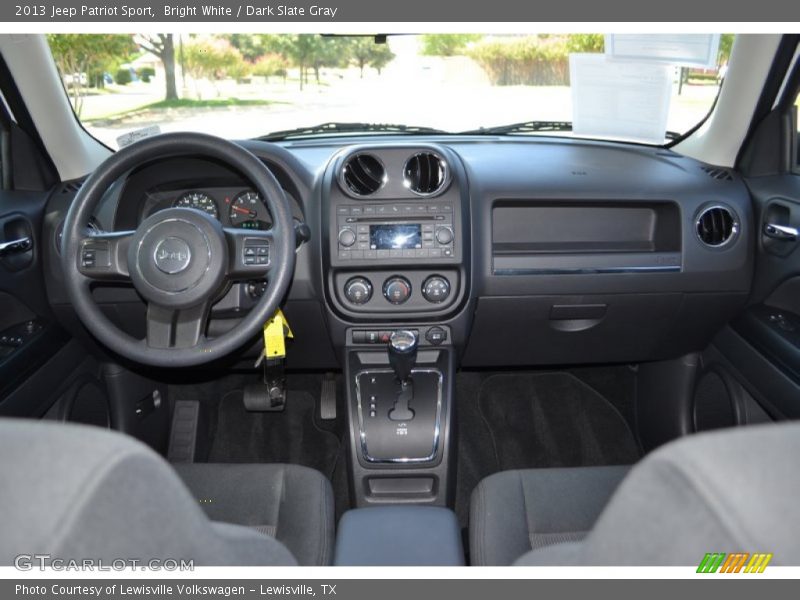 Bright White / Dark Slate Gray 2013 Jeep Patriot Sport