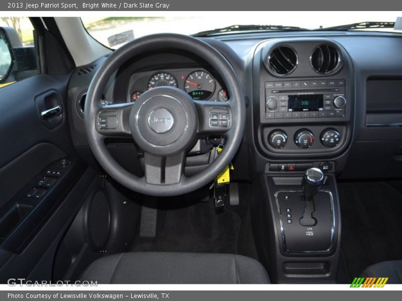 Bright White / Dark Slate Gray 2013 Jeep Patriot Sport