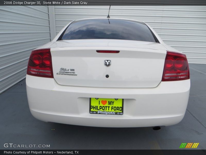 Stone White / Dark Slate Gray 2008 Dodge Charger SE
