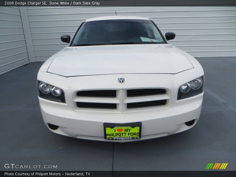 Stone White / Dark Slate Gray 2008 Dodge Charger SE