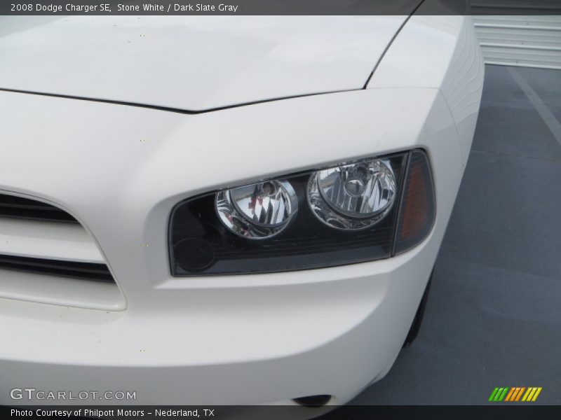 Stone White / Dark Slate Gray 2008 Dodge Charger SE