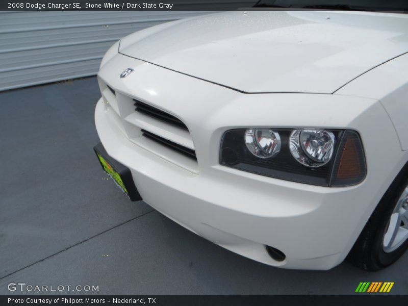 Stone White / Dark Slate Gray 2008 Dodge Charger SE