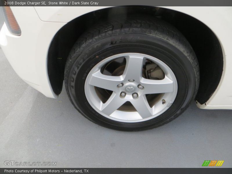 Stone White / Dark Slate Gray 2008 Dodge Charger SE
