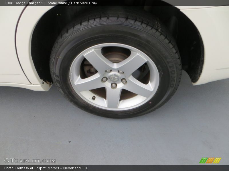 Stone White / Dark Slate Gray 2008 Dodge Charger SE