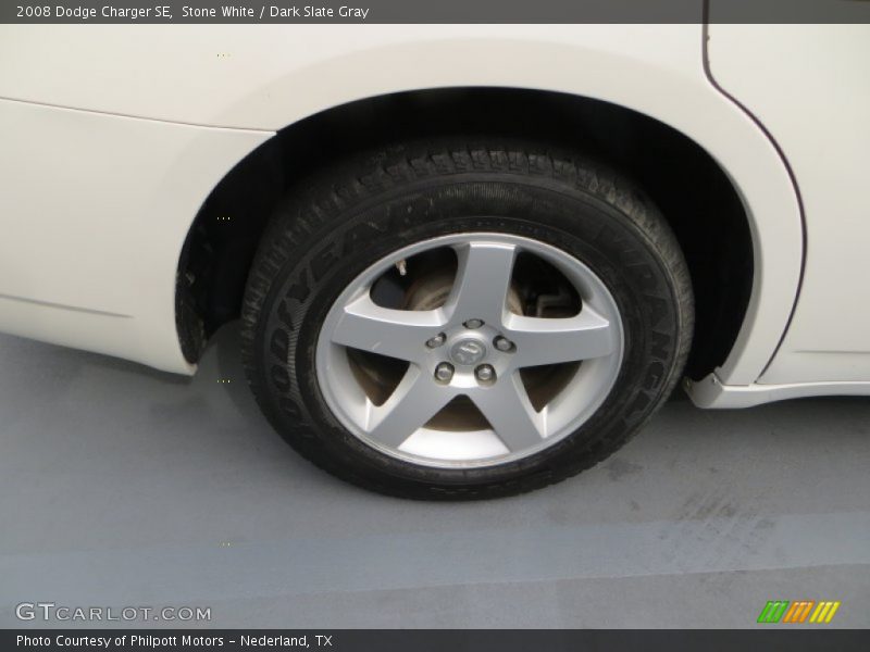 Stone White / Dark Slate Gray 2008 Dodge Charger SE