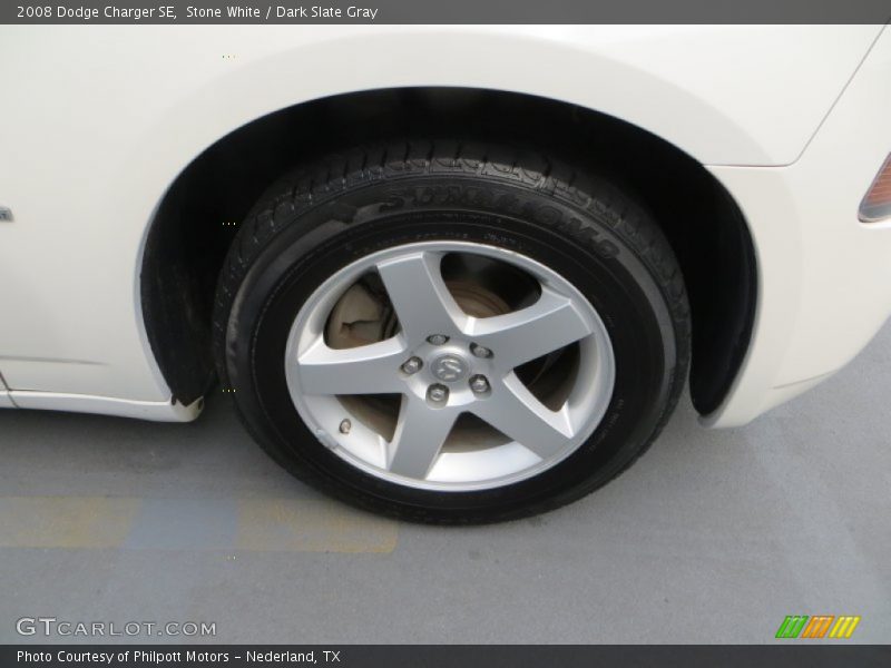 Stone White / Dark Slate Gray 2008 Dodge Charger SE