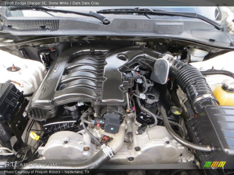 Stone White / Dark Slate Gray 2008 Dodge Charger SE