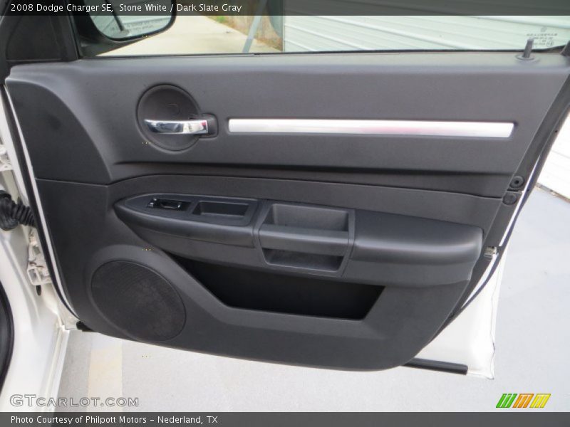 Stone White / Dark Slate Gray 2008 Dodge Charger SE