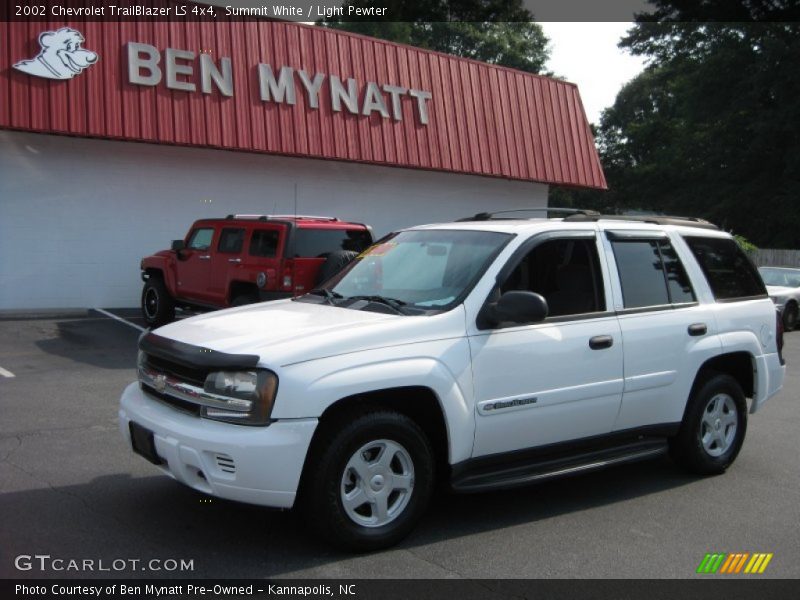 Summit White / Light Pewter 2002 Chevrolet TrailBlazer LS 4x4