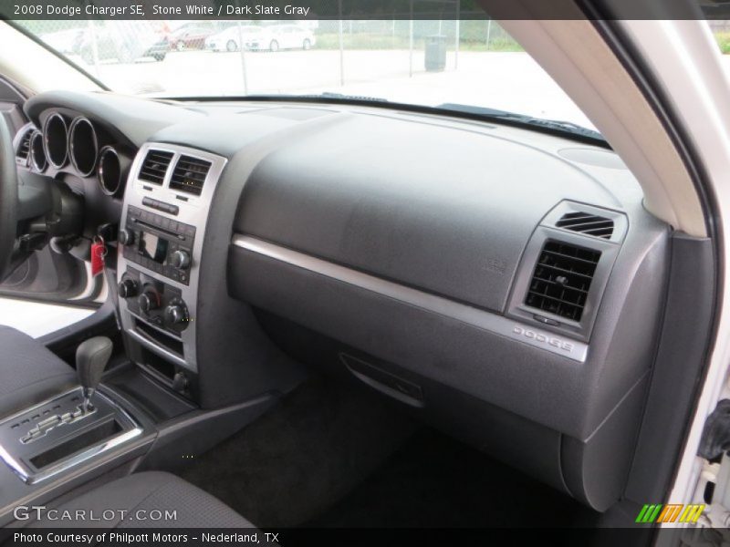 Stone White / Dark Slate Gray 2008 Dodge Charger SE