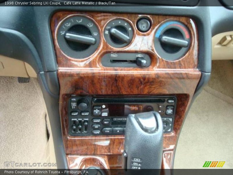Cafe Latte Metallic / Black/Tan 1998 Chrysler Sebring LXi Coupe